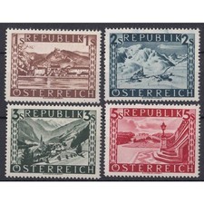 Austria 1945, Michel No.: 767-770 II