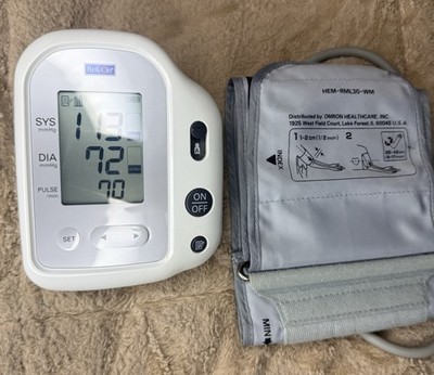 ReliOn BP Monitor by Omron HEM-741CRELN3 w/ Wide Range Arm Cuff HEM-RML30-WM