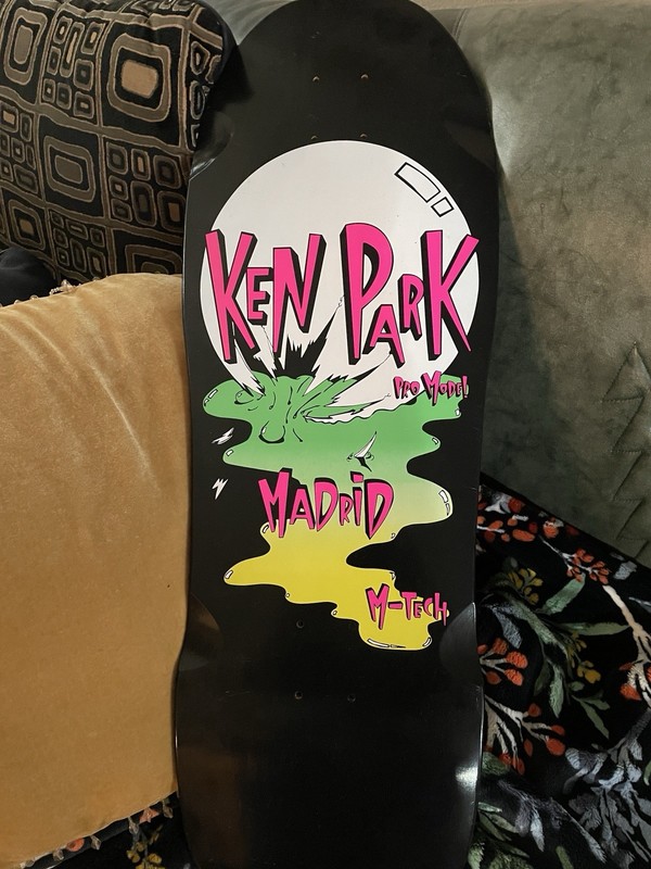 MADRID Ken Park Pro Model reissue skateboard deck - Black- 30 1/2x10 1/2