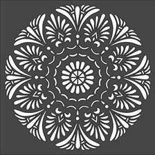 Mandala Floral Art Home Decor Reusable Plastic Stencil - StencilAir