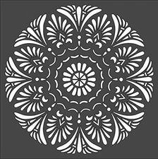 Mandala Floral Art Home Decor Reusable Plastic Stencil - StencilAir