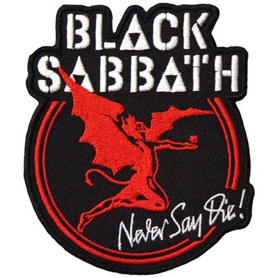 Black Sabbath Aufnäher Archangel Never Say Die Iron-On Patch Henry Aufbügler