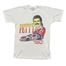 Vintage Kyle Petty Wood Brothers Shirt Mens White NASCAR Racing Citgo 21 90s