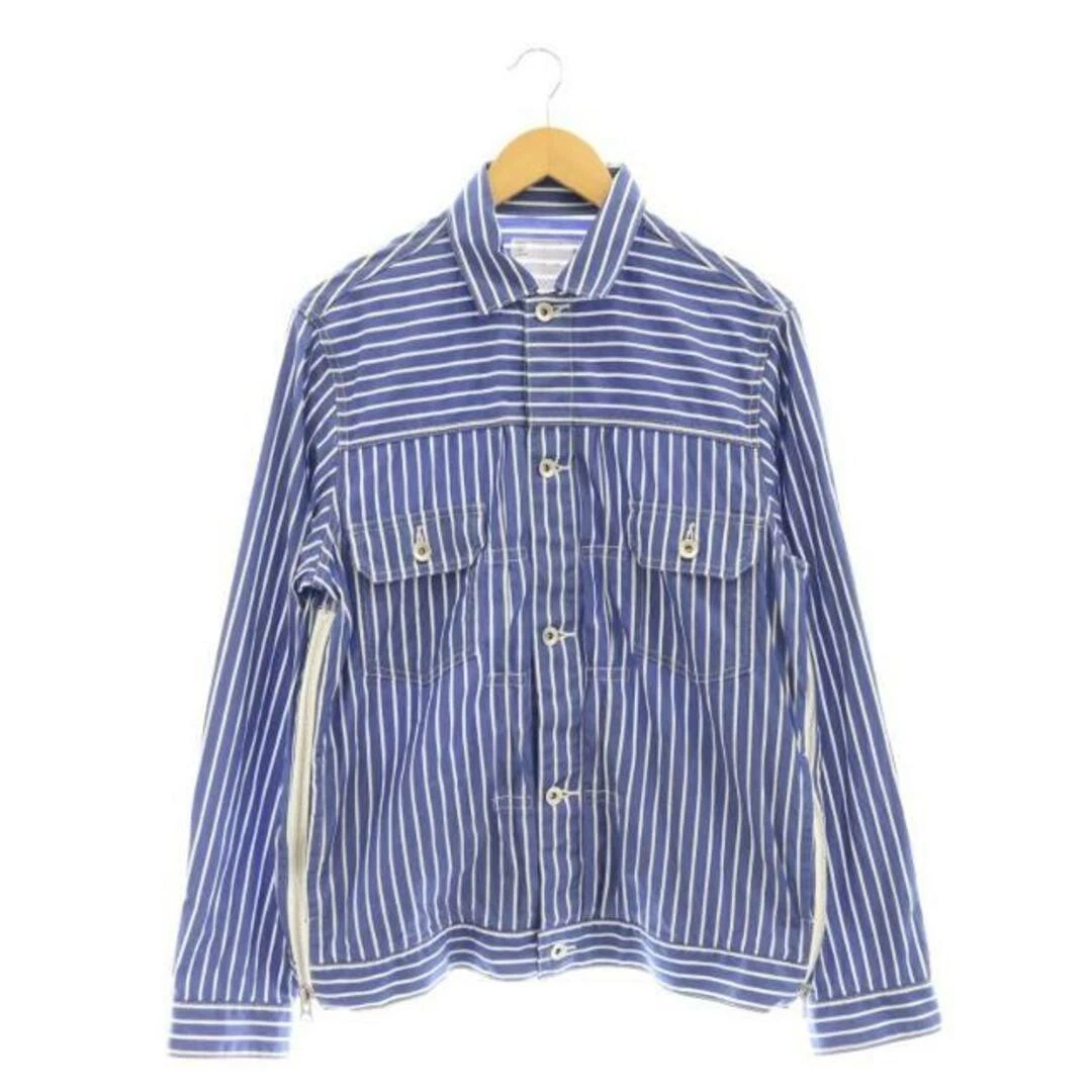 Giacca Sakai Sacai a righe 1 blu 21 02493 HK usata f85515eabcbe15be5a766dc5fb1f5