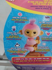 Fingerlings Interactive Baby Monkey Harmony 70+ Sounds And Reactions Pink New 