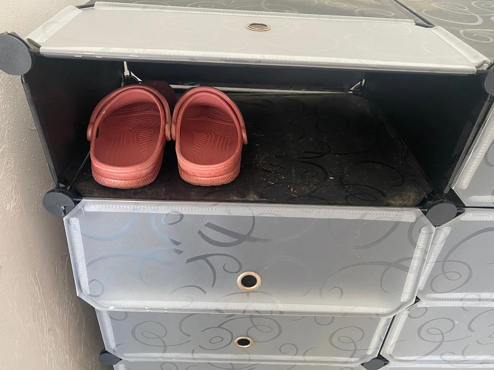 二手 LANGRIA 18-Cube 模块化鞋架储物柜-漩涡图案 — 第 2/4 张图片