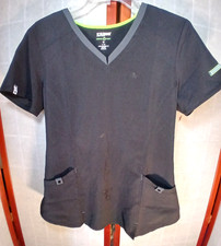 Scrubstar Premium Scrubwear Size S Black Short Sleeve