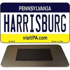 Harrisburg Pennsylvania State License Plate Tag Magnet M-6048 3.5" x 2"Magnet(M)