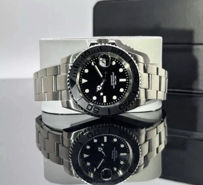 Custom 40mm  YM  Style Black Titanium Dive Mod Watch w/ NH35 Automatic