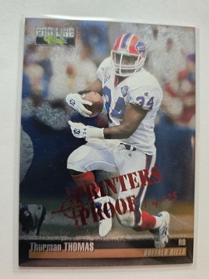 1995 Pro Line #37 Thurman Thomas Red Foil Printer's Proof SP /175 AA82