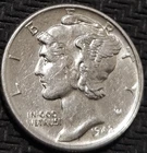 1942 Mercury Dime Silver 10c