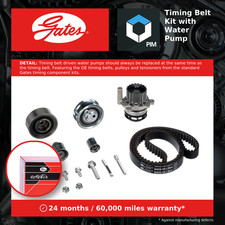Timing Belt & Water Pump Kit fits VW TIGUAN 5N 2.0D 07 to 18 Set Gates Quality