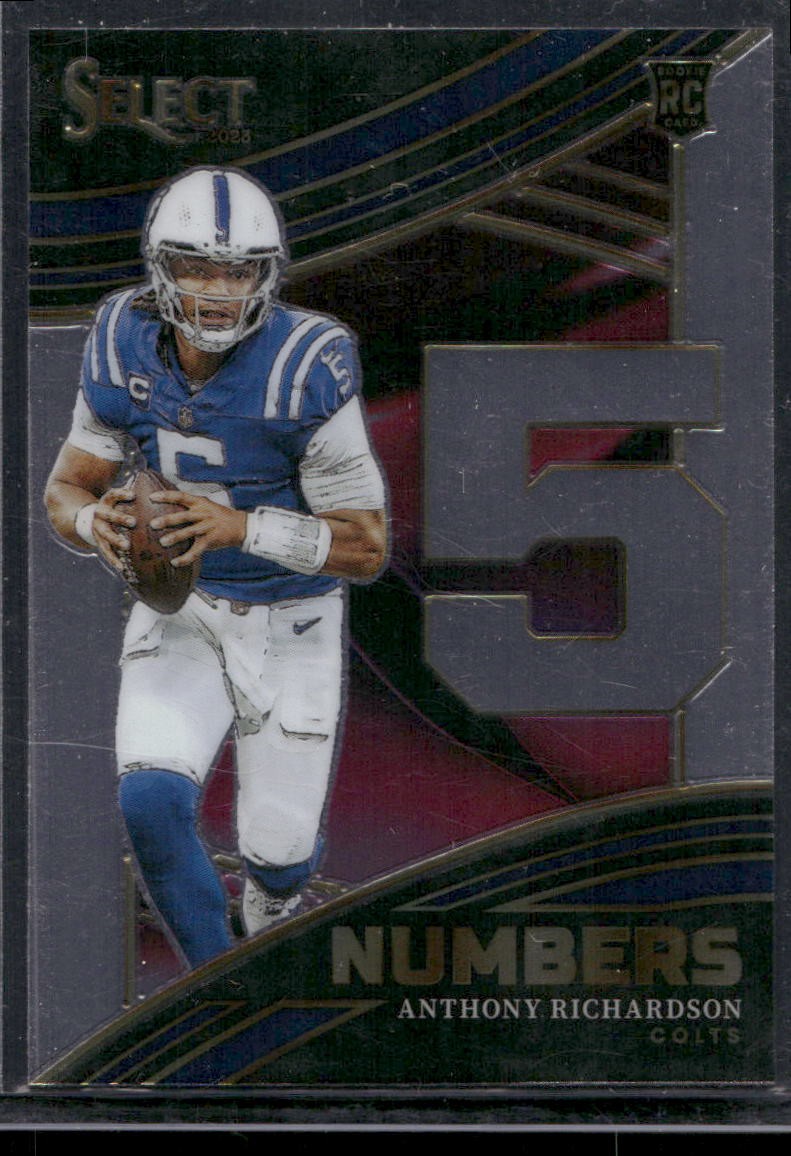 2023 Panini Select #NMB-ARI Anthony Richardson Numbers Rookie
