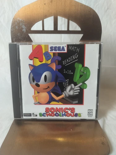 Vintage 1996 Sonic Schoolhouse Sega Children’s Educational PC Game RARE TESTED