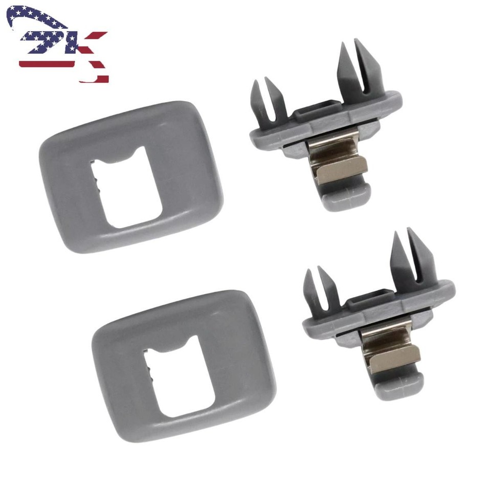 2-Pack Sun Visor Clip/Hook For Audi A3 A4 A5 Q3 Q5 - Gray, Part #8E0857562A