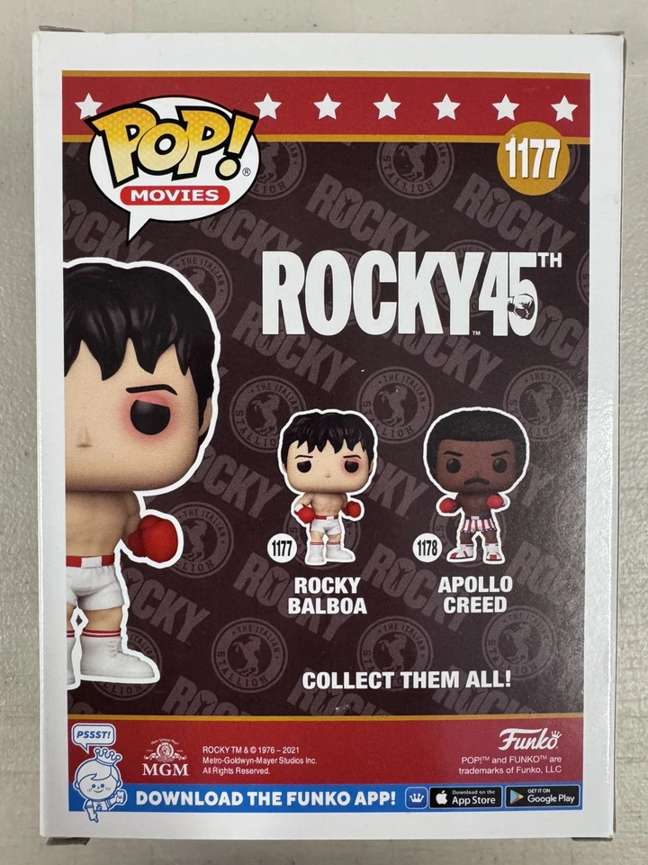 Rocky Balboa 1177 ~ Vinilo Funko Pop ~ Películas + PROTECTOR POP GRATIS Foto 3 de 4