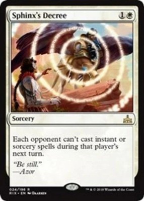 1x Sphinx's Decree - Foil NM-Mint, English Rivals of Ixalan MTG Magic