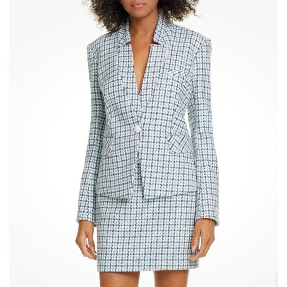 Veronica Beard Houndstooth Blazer Jacket Multi Co… - image 12