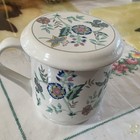 Mulberry Floral Mug With Lid Ceramic Dishwasher Microwave Safe 2004 — photo 1