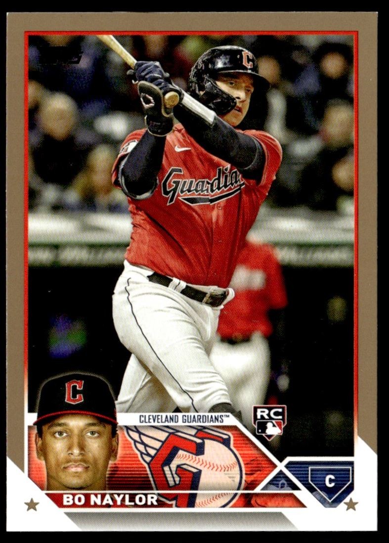 2023 Topps Gold Bo Naylor Rookie /2023 Cleveland Guardians #421