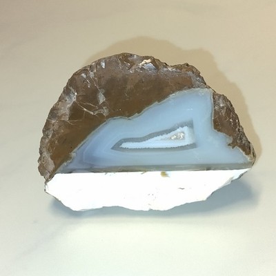 Agate Geode Slice Natural Polished Quartz Decor Paperweight 2'' X 2''