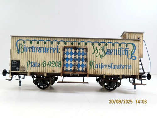 (1PAB02) MÄRKLIN Spur 1 Güterwagen G10 Brauerei Jaenisch, EP I, patiniert v... - Bild 10 von 13