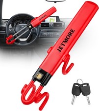Jetmore Car Steering Wheel Lock Anti-theft Device Wheel Locks For Cars Dual...