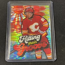 2025-26 UD Allure Hockey #HTG-6 Zayne Parekh Hitting Their Groove Red /399 RC