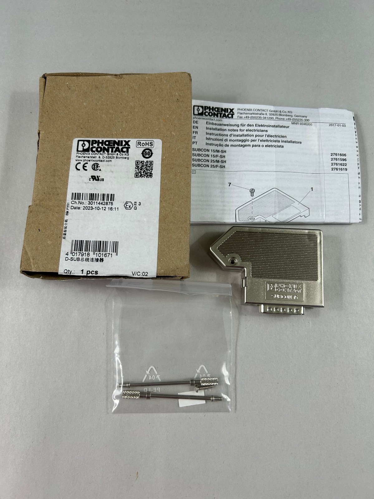 Phoenix Contact Subcon 15/M-SH, 27 61 60 6