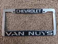 Chevrolet Van Nuys, California, Car Dealer Plastic License Plate Frame