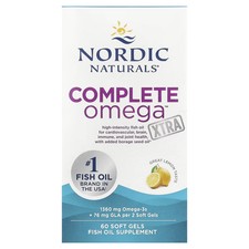 Nordic Naturals, Complete Omega Xtra, Lemon, 1360 mg, 60 Soft Gels