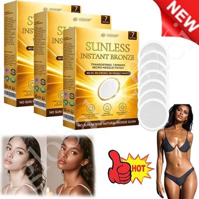 1-3BOX Sunless Natural Glow Tanning Microdarts Patch Enhances Your Natural Tan