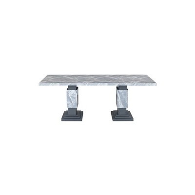 Contemporary Grey Dining Table, Grey