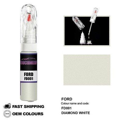 FÜR FORD DIAMOND WHITE FD001 Lackstift Pinsel Fix Kit Kratzer Chip Set