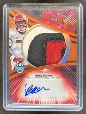 2025 Bowman Best U Isaac Brown Prospect Jumbo Patch Auto Orange Refractor #/25