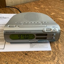 Vintage SONY DREAM MACHINE Clock Radio Alarm ICF-C273L *V Good Working Condition