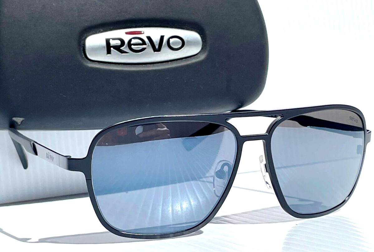 NEW Revo HORIZON Satin Black POLARIZED Grey Lens Sunglass RE 1193