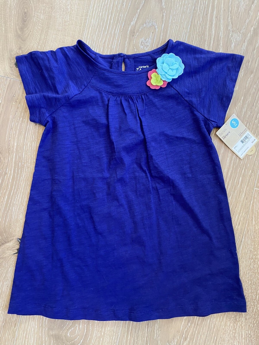 T-shirt Manches Longues Carter’s Pour Fille - Taille 5 - Motif "Mommy’s Silly Monkey" - Occasion Très Bon état