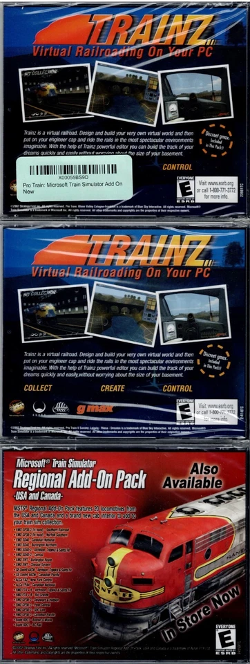 Microsoft Train Simulator Pro Train & Pro Train 2 & Paint Shed Pc All 3 New - Image 2 of 2