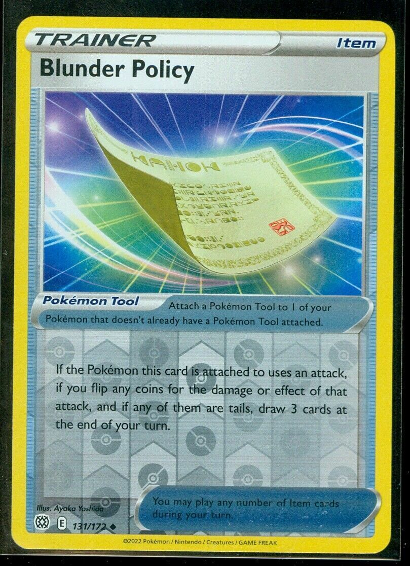 Blunder Policy - 131/172 Brilliant Stars Reverse Holo Uncommon Trainer –  The PokéTrade Emporium