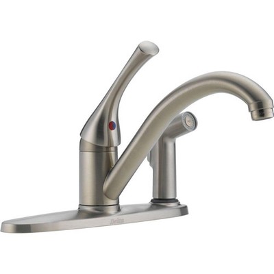 Delta 300 Ss Dst A Classic Single Handle Kitchen Faucet For