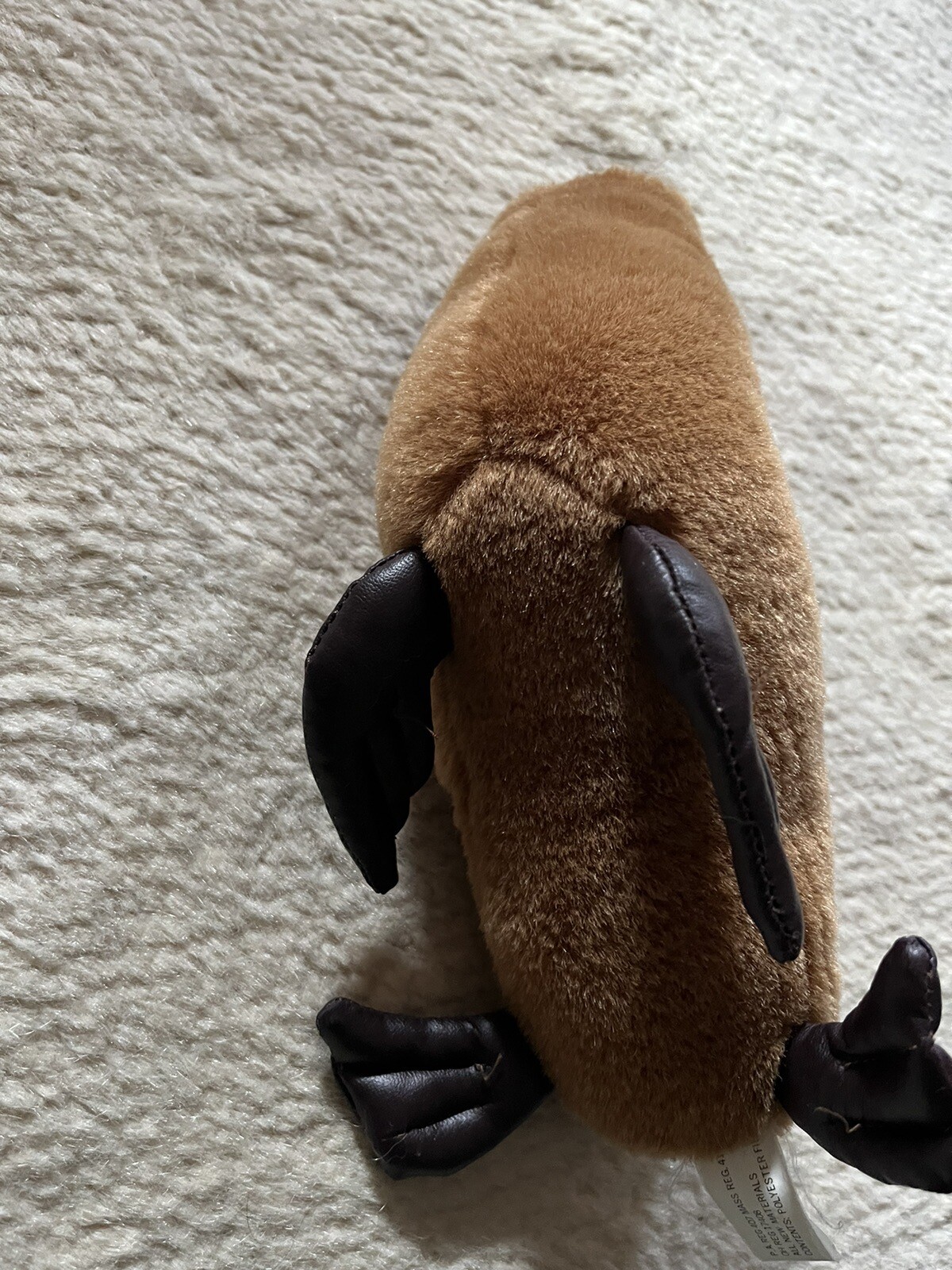 K&M International Plush Seal Brown 10"i 1995 Seal Rare With Leather