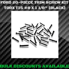 1965-1986 Ford Ltd Ii Interior Exterior Bezel Molding Trim Screws Torx Black Oem