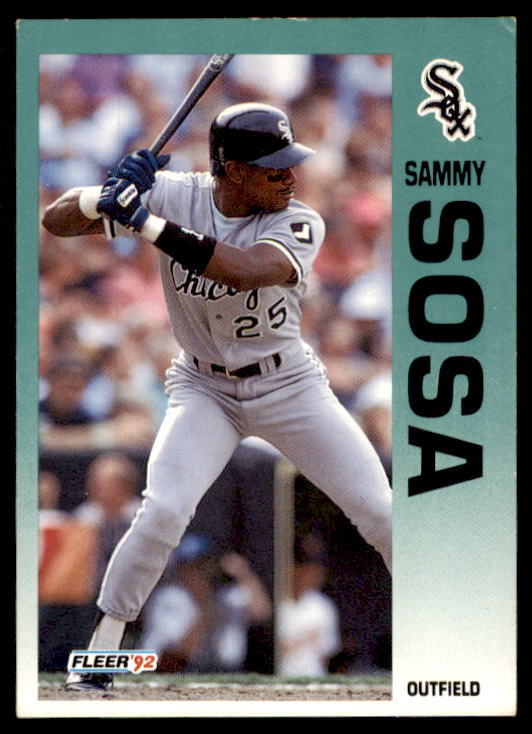 1992 Fleer Baseball Card #98 Sammy Sosa | eBay