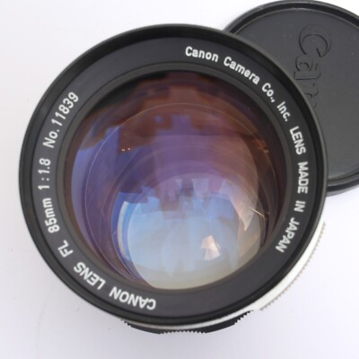 Near MINT] Canon FL 85mm f/1.8 MF Portrait Lens FD / FL Mount +
