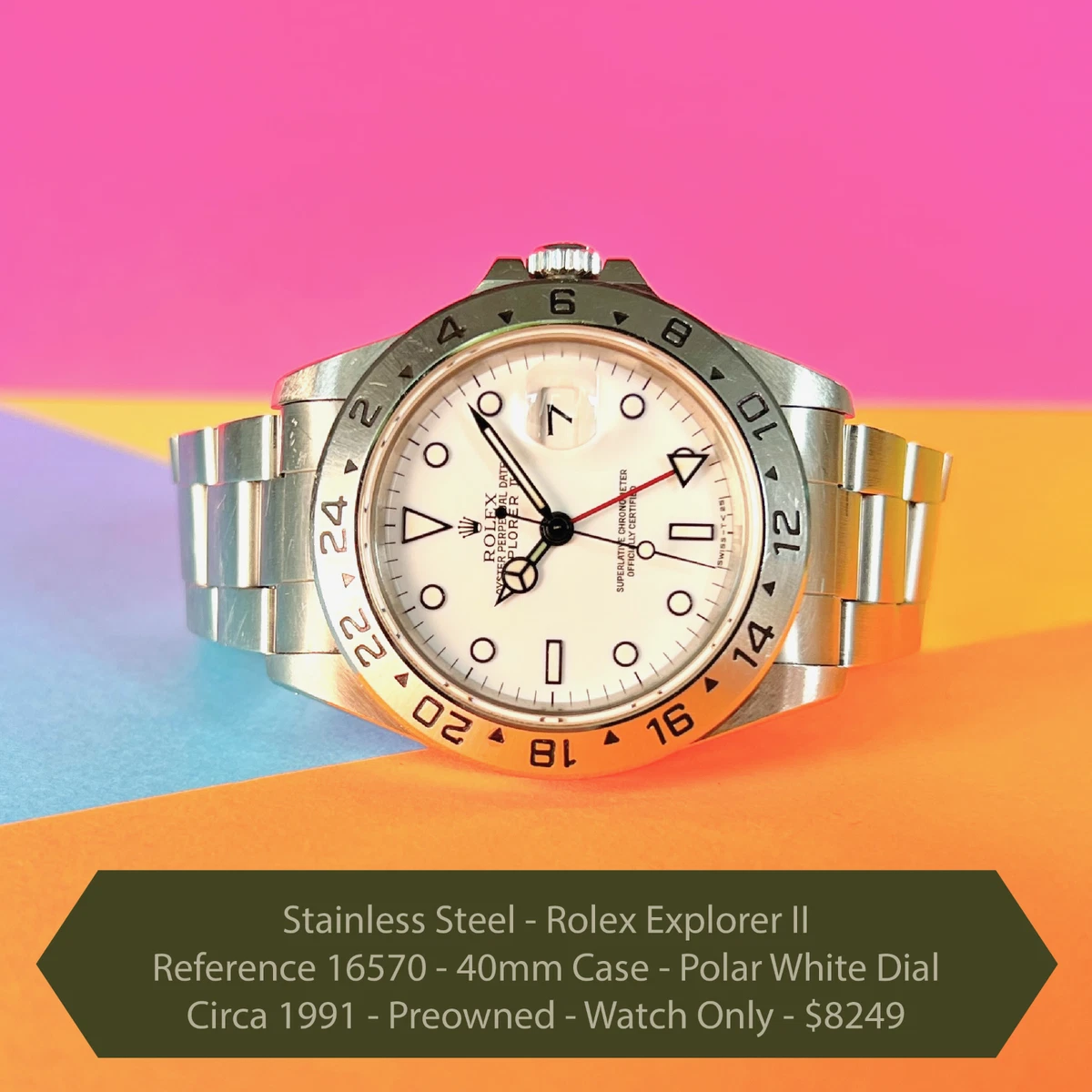Rolex 16570 top bracelet reference