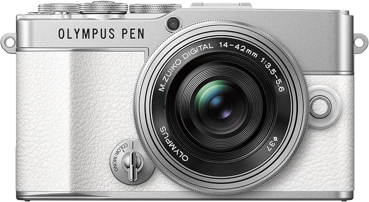 New OLYMPUS PEN E-P7 Mirrorless WHITE Camera + 14-42mm EZ Lens
