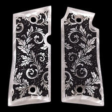 Pearl Floral Scroll Colt Mustang Pocketlite Grips
