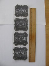 Sticko Stickers CANISTER LABELS 1 Sheet NEW NO PACKAGE