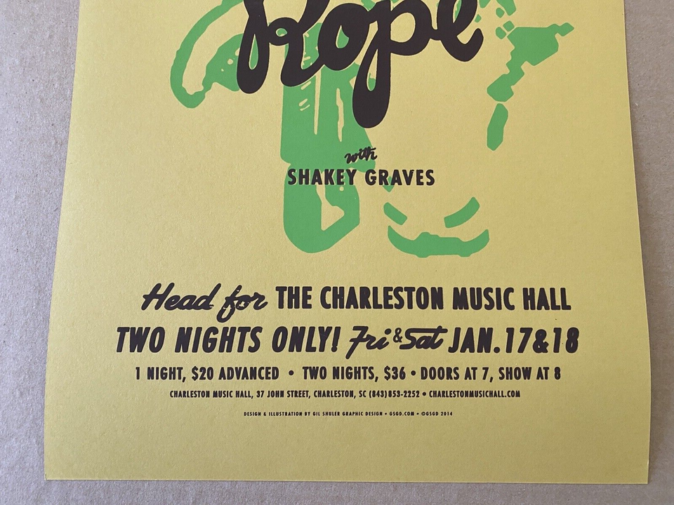 RARE! Shovels and Rope Shakey Graves Charleston January 17 2014 Concert